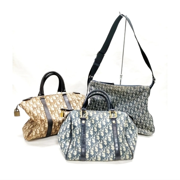 Christian Dior Hand Bag Shoulder Bag Canvas PVC Canvas - Picture 2 of 4